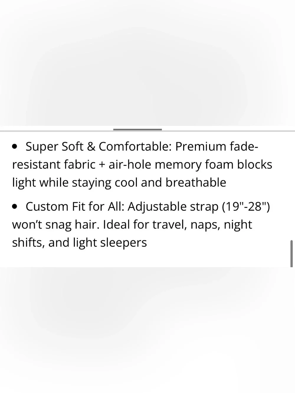 Sleep Mask with Ear plugs & Travel Bag 100% Light-Blocking 3D No-Pressure - GRAY